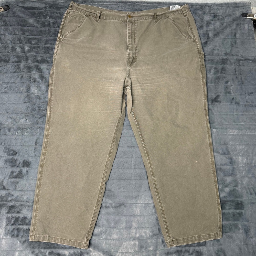 Rasco FR Flame Resistant Work Pants Mens 45x28 Green Duck Canvas CAT 2 NFPA 2112